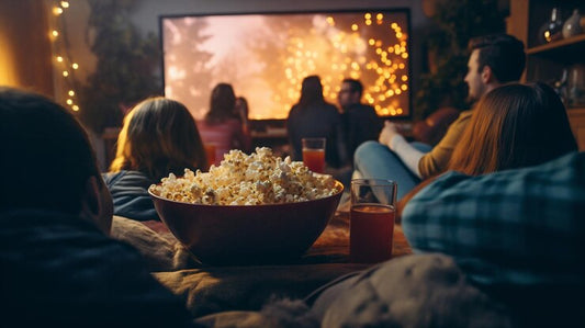 Noche de peliculas en casa